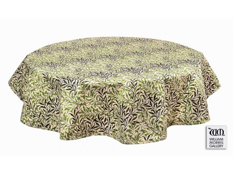 William Morris Gallery Willow Bough Green Cotton Tablecloths